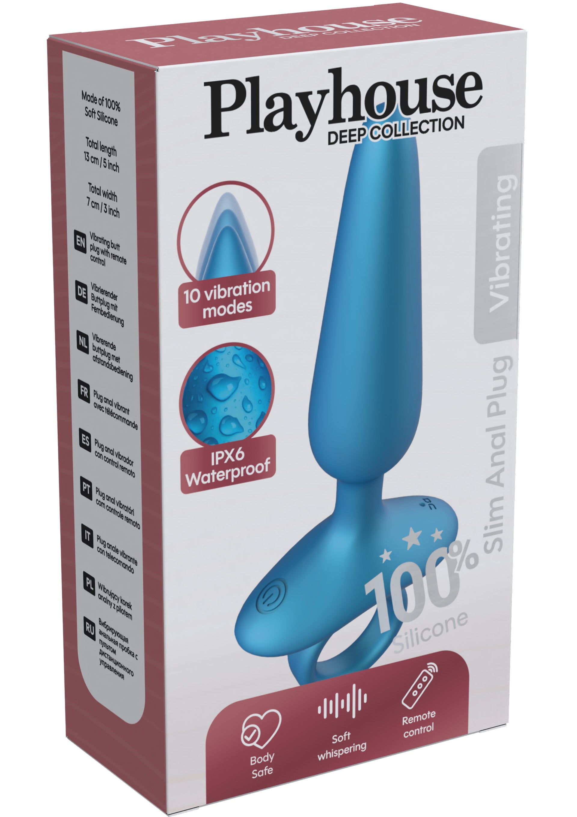 Slim Anal Plug Vibrating + Remote