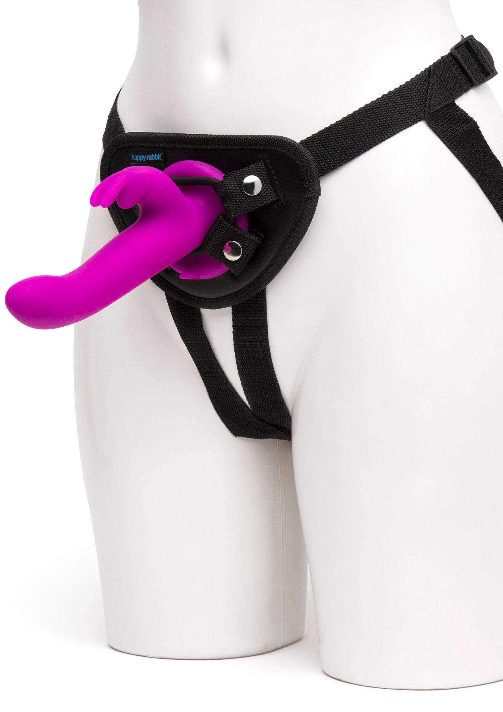 Vibrating Strap On Harness Set