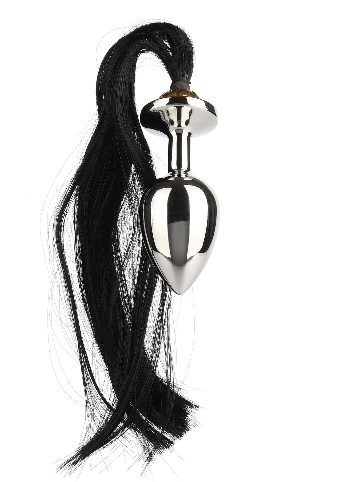 Black Hair Pony Tail Rosebud