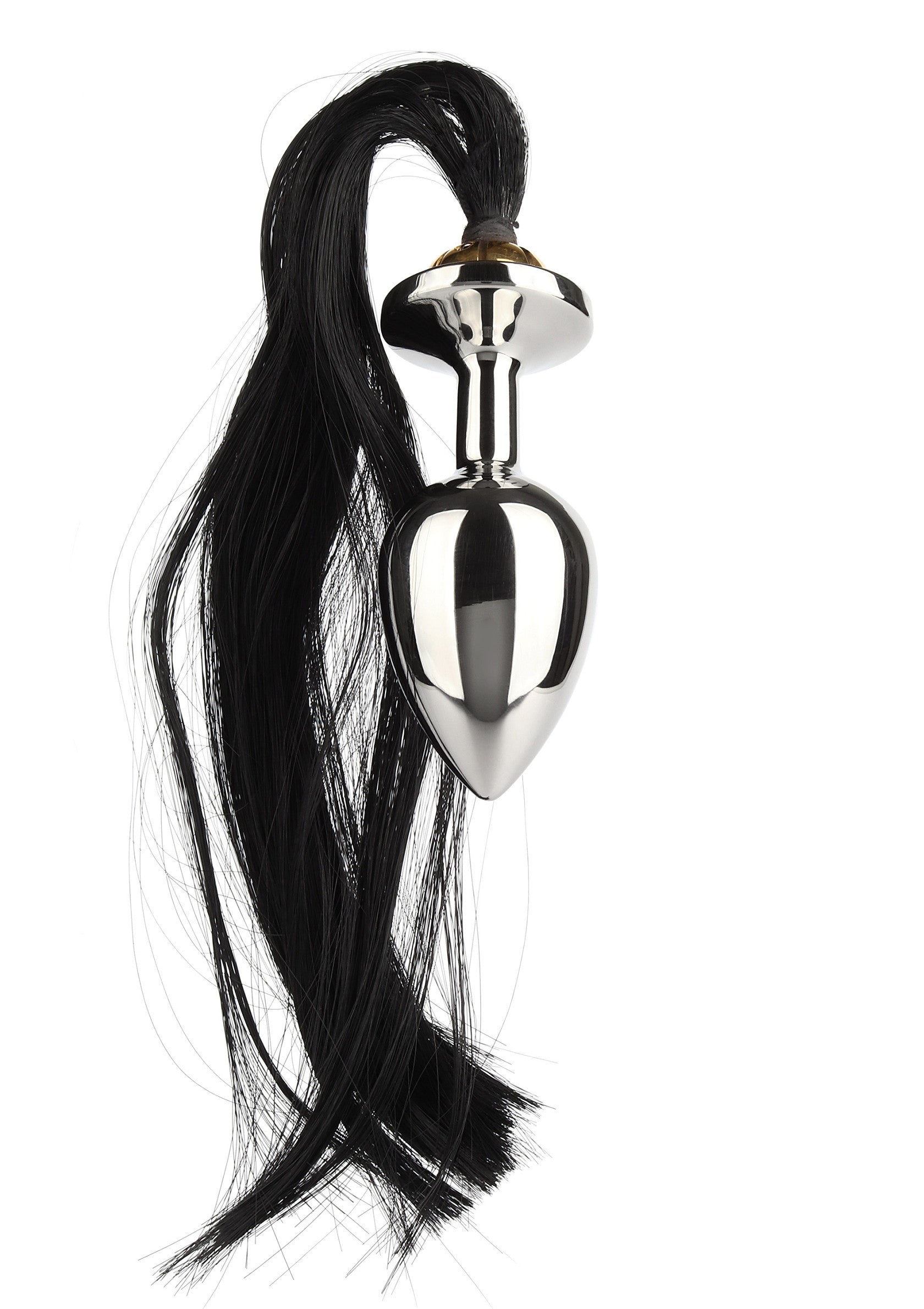 Black Hair Pony Tail Rosebud