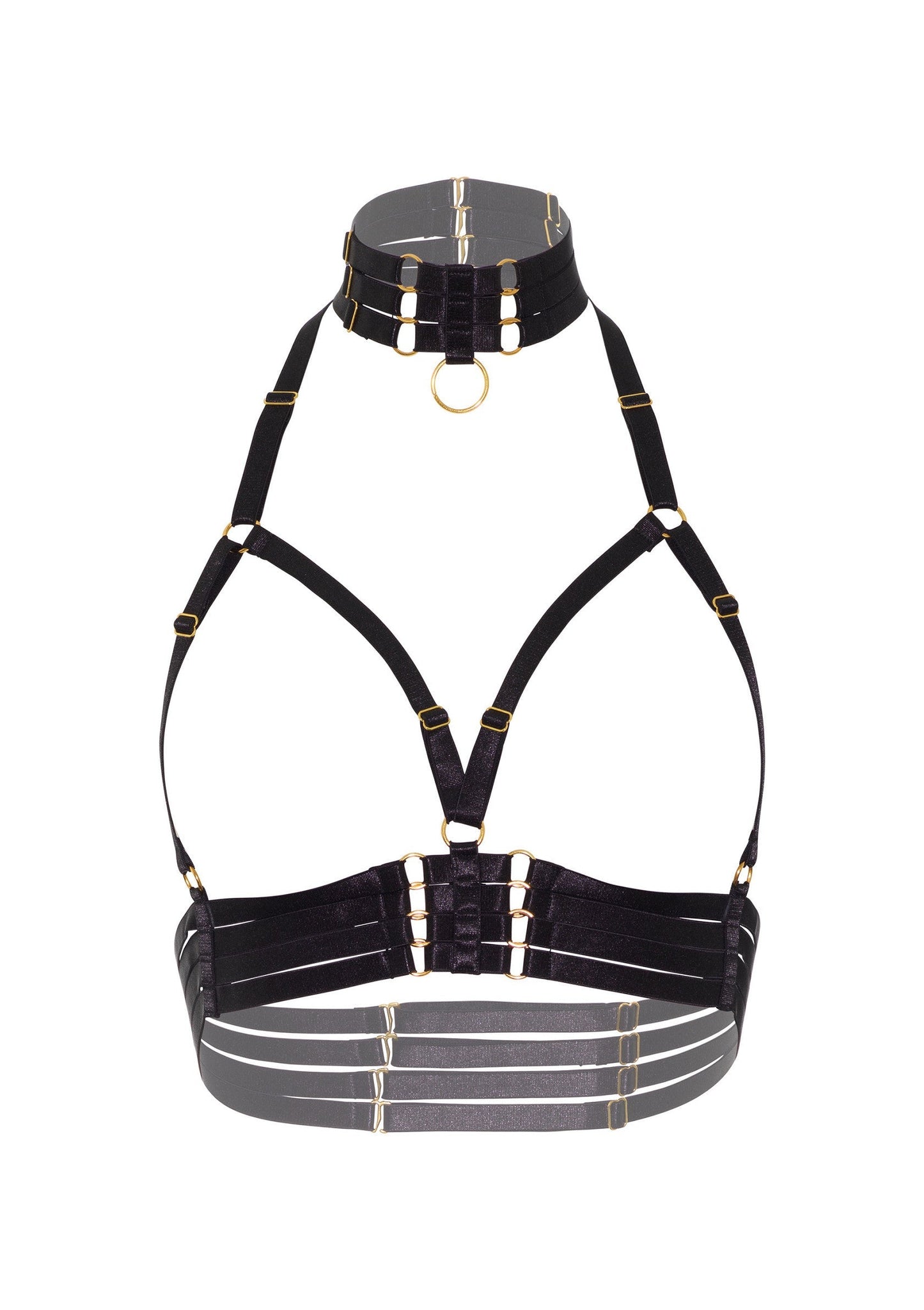 Open Cup Bra Plus O-Ring Collar