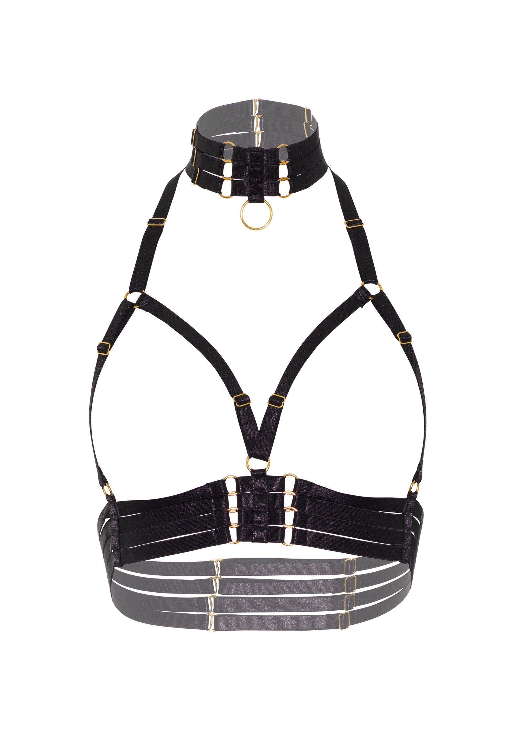 Open Cup Bra Plus O-Ring Collar