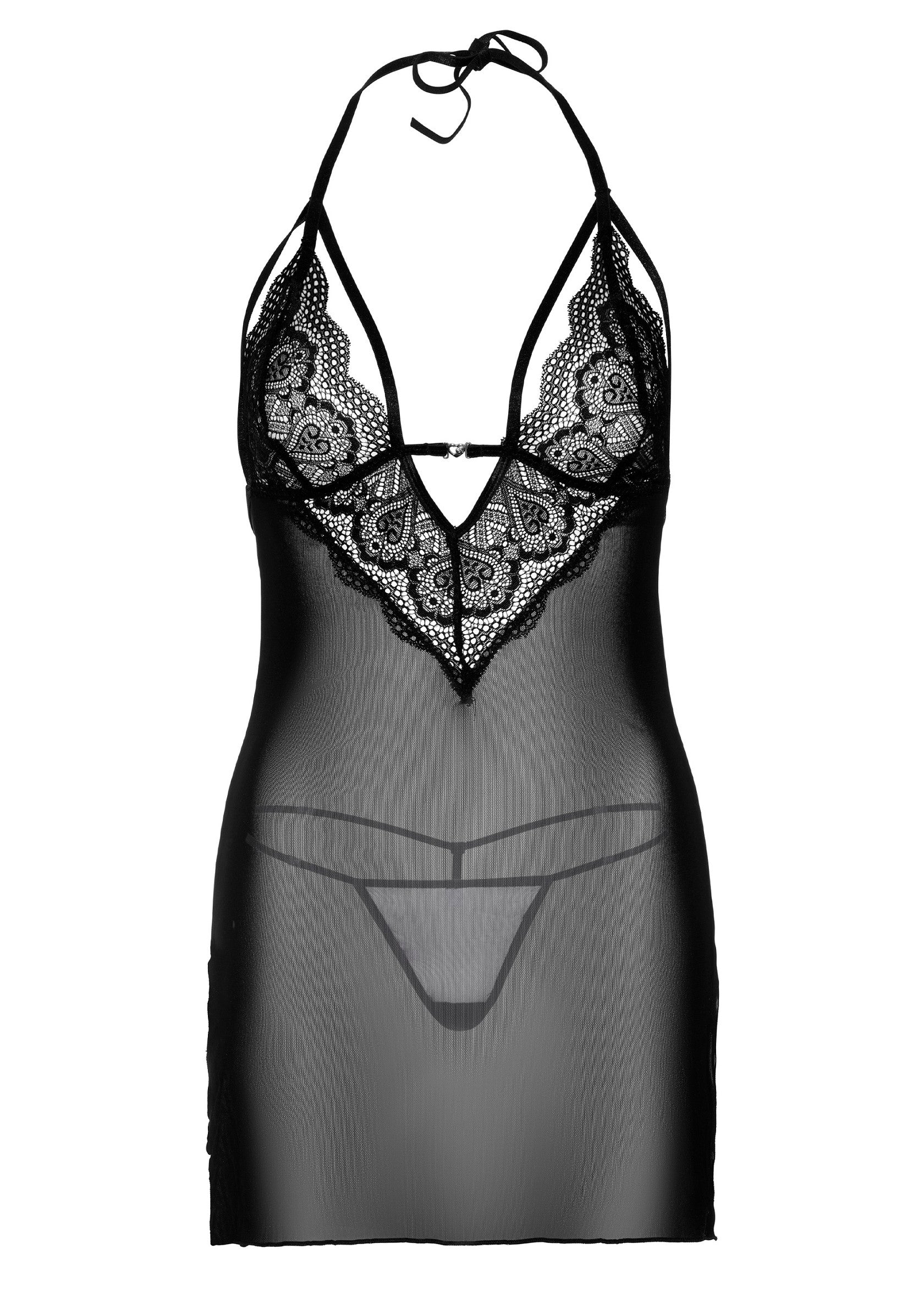 Strappy Lace Babydoll & String
