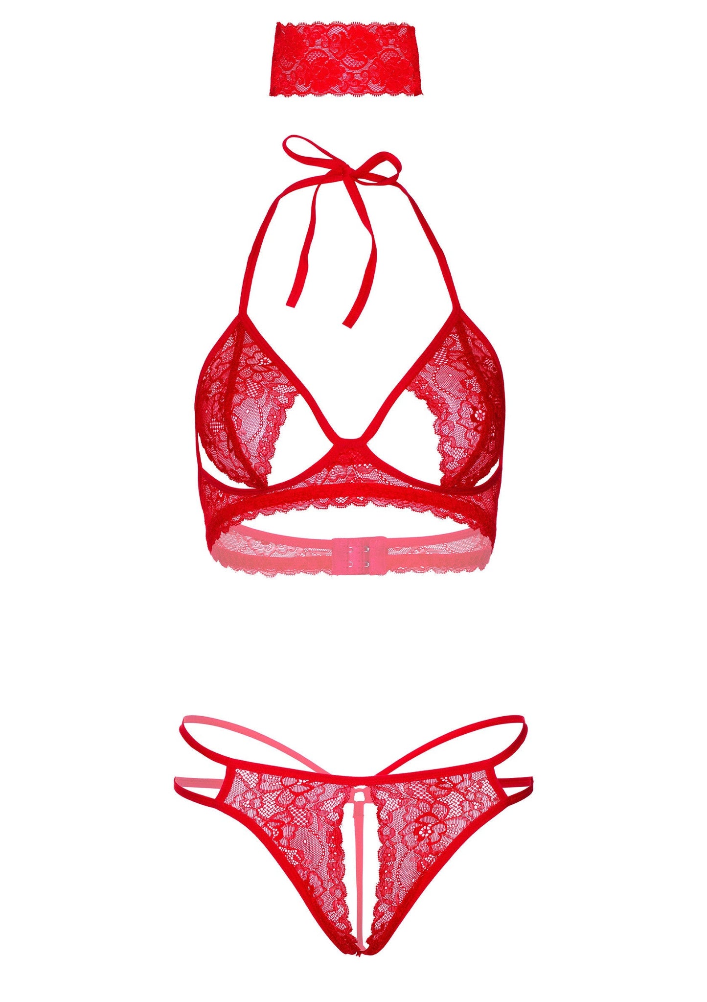 3PC Bra, Panty and Blindfold