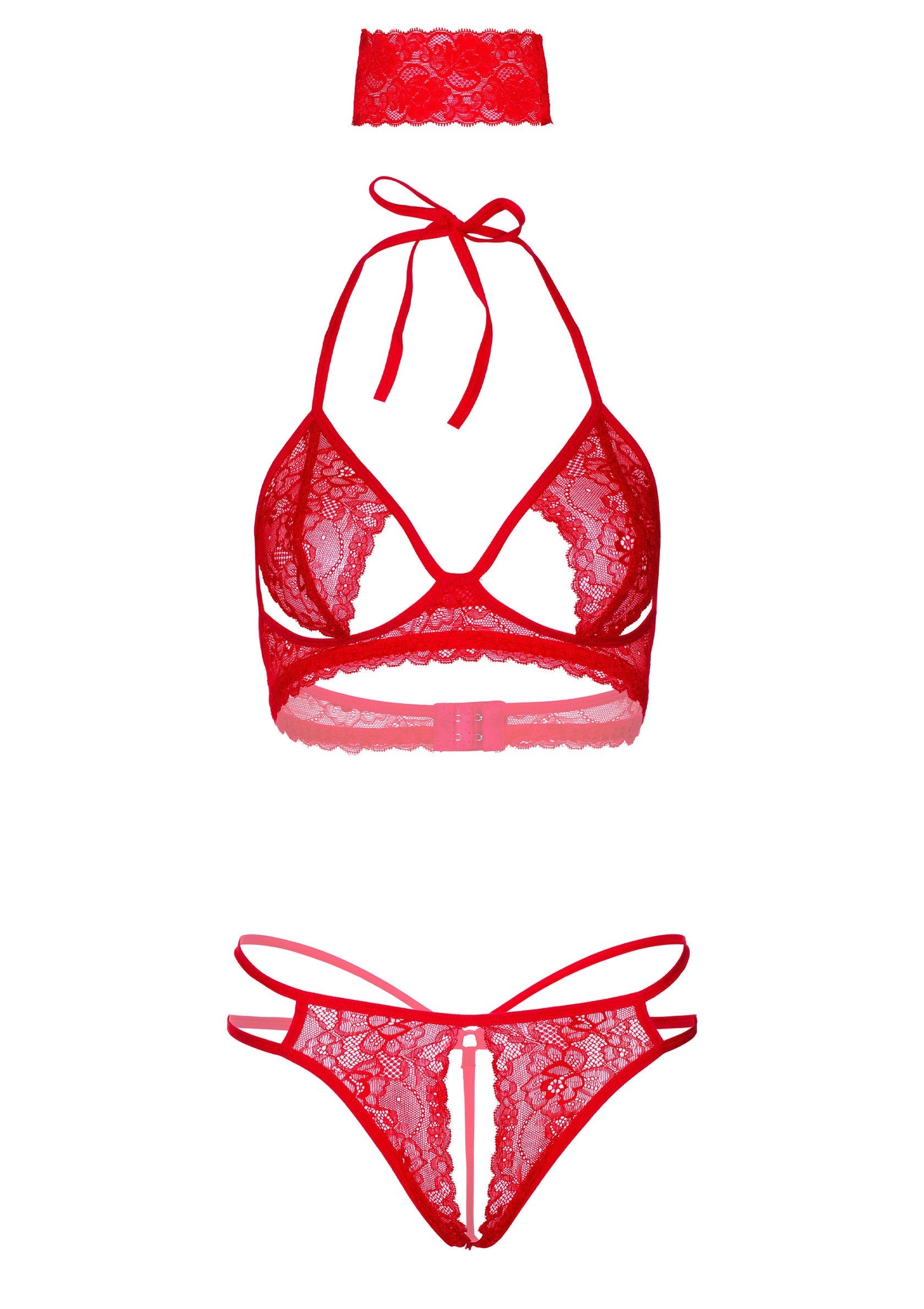 3PC Bra, Panty and Blindfold