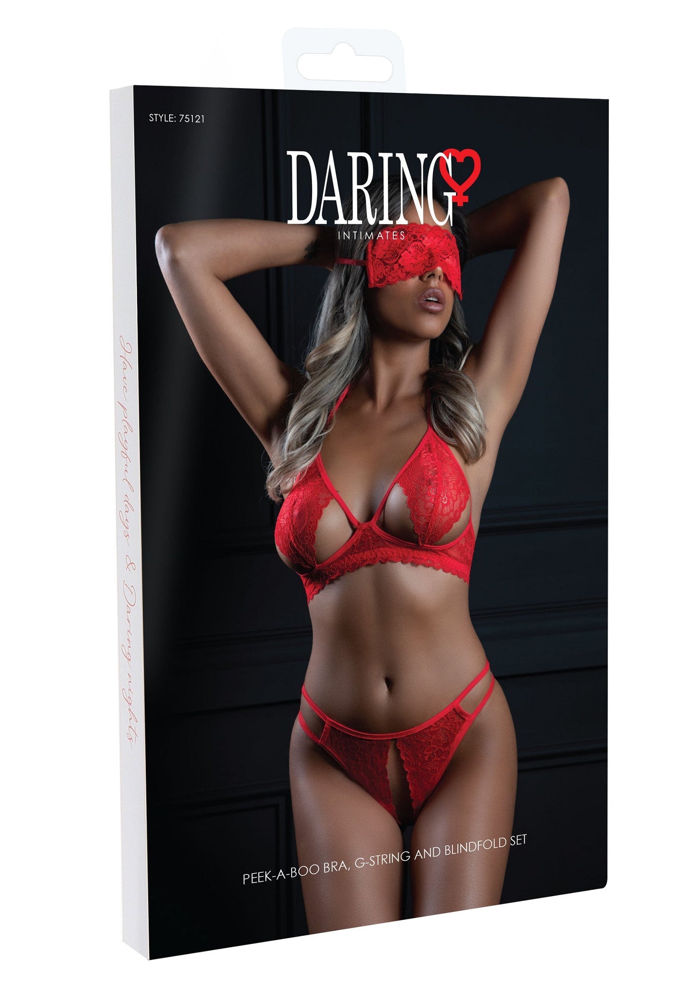 3PC Bra, Panty and Blindfold