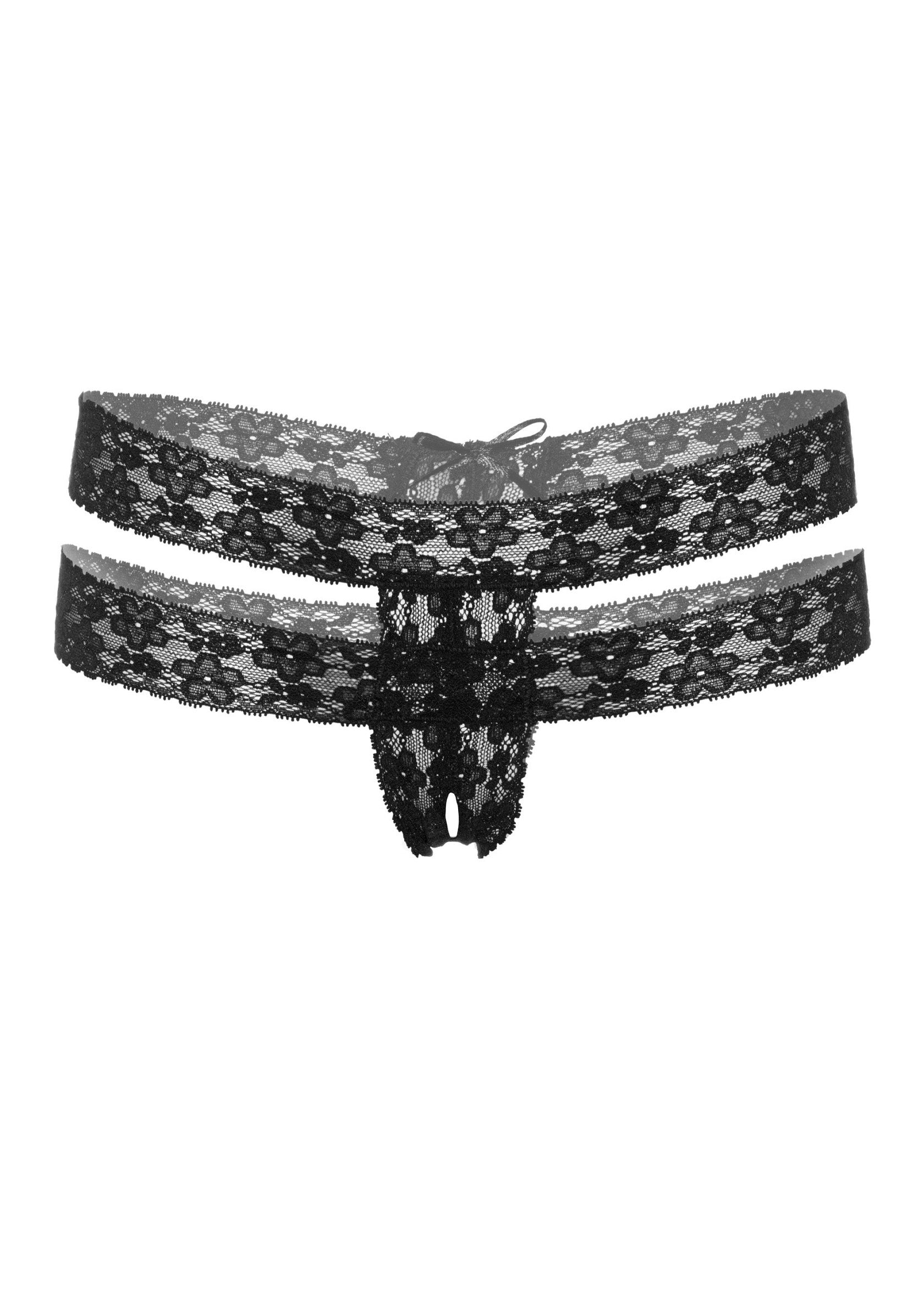 Lucy crotchless thong panty