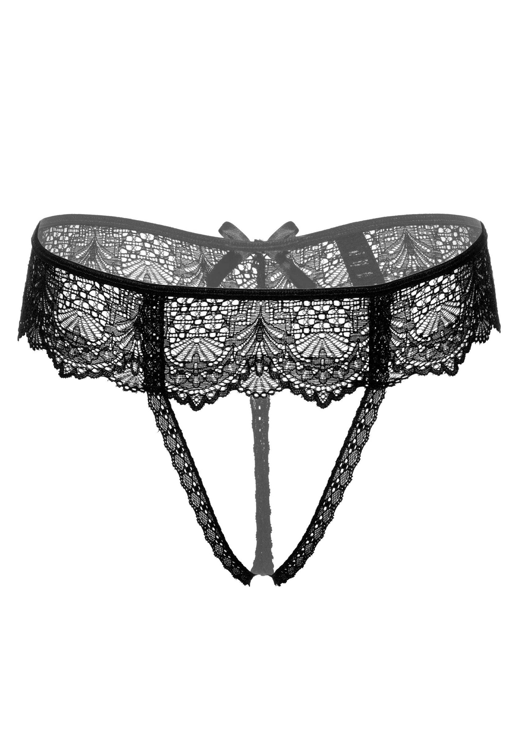 Delphine crotchless string