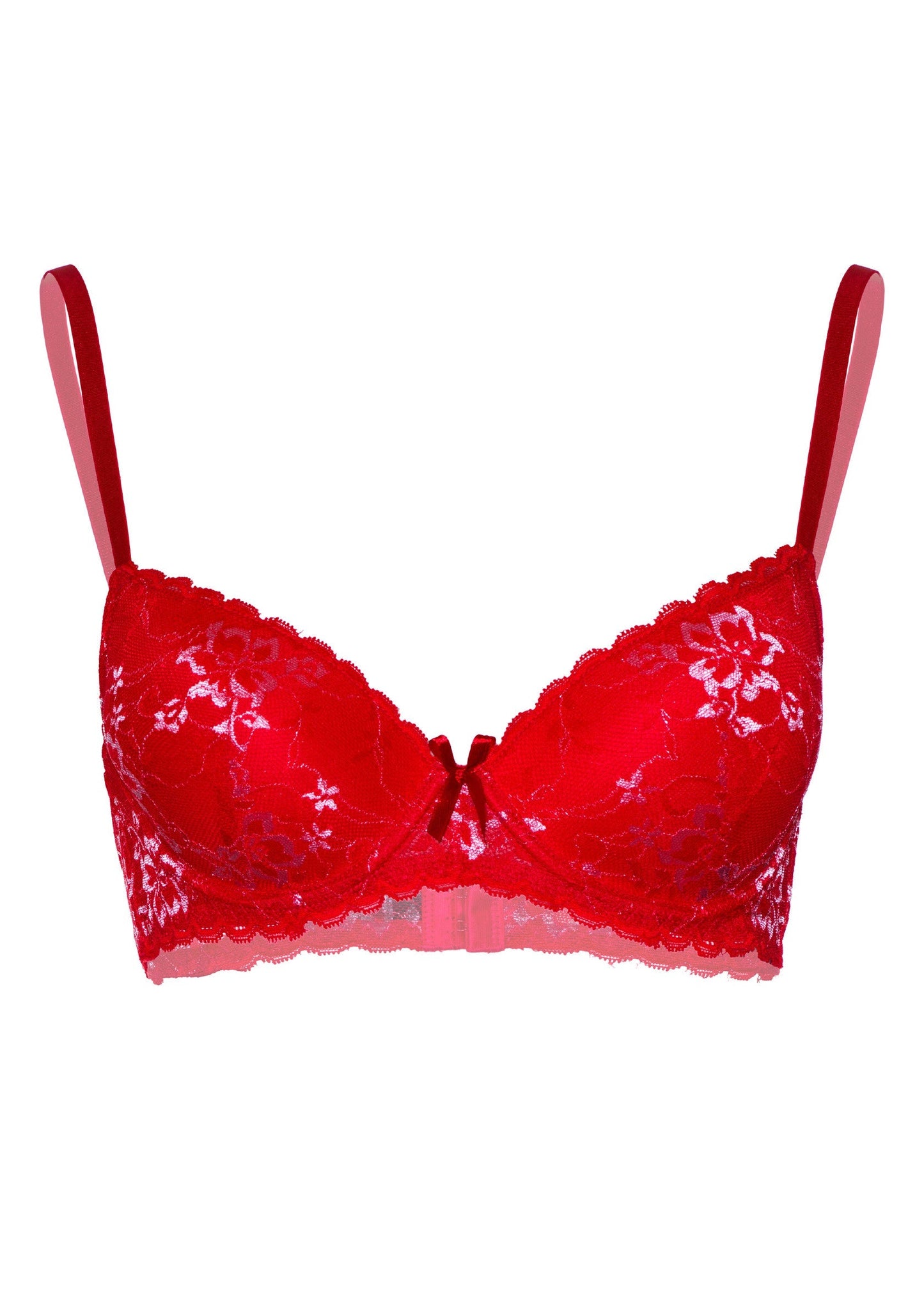Demi bra with floral lace