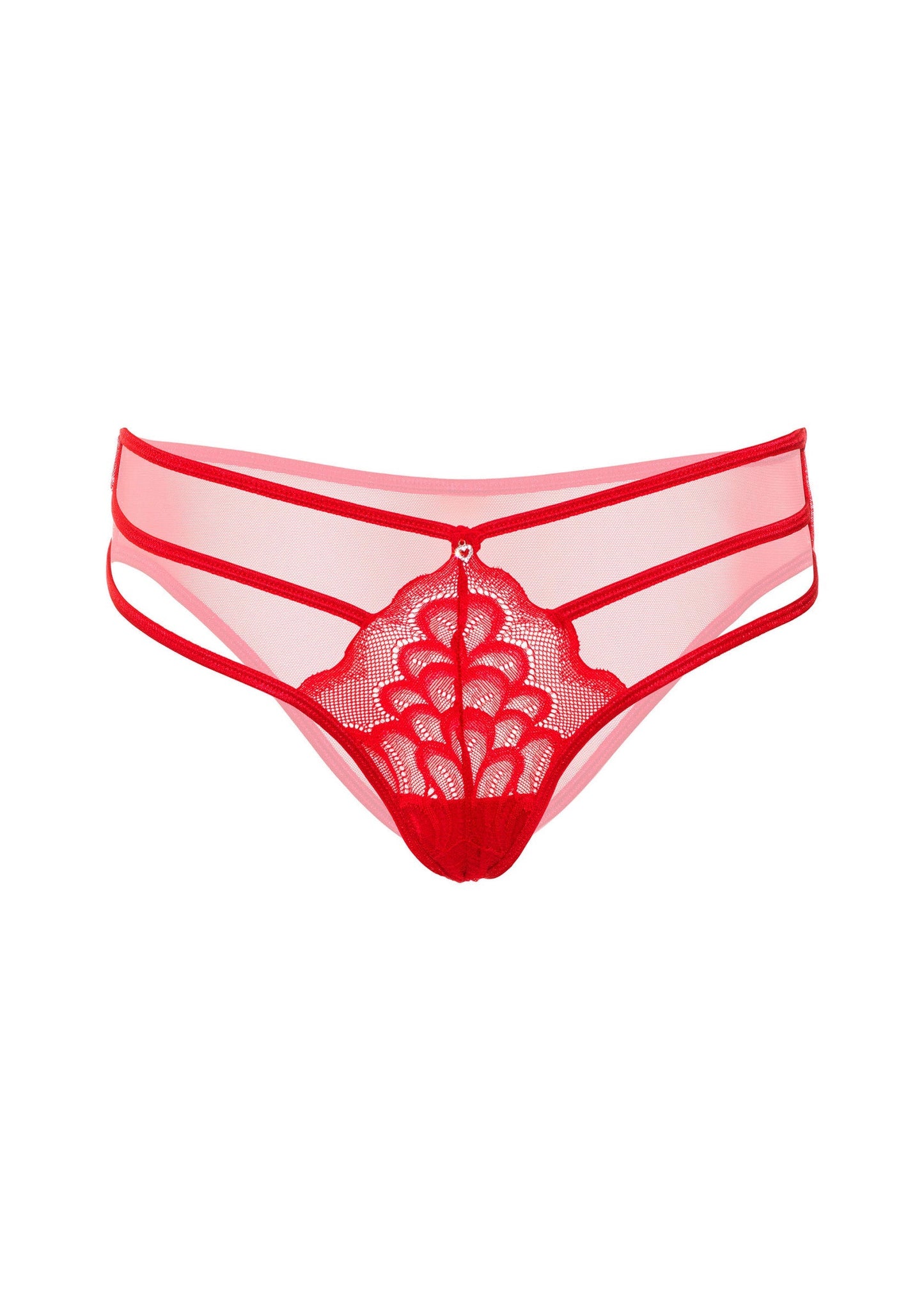 Lace string with straps