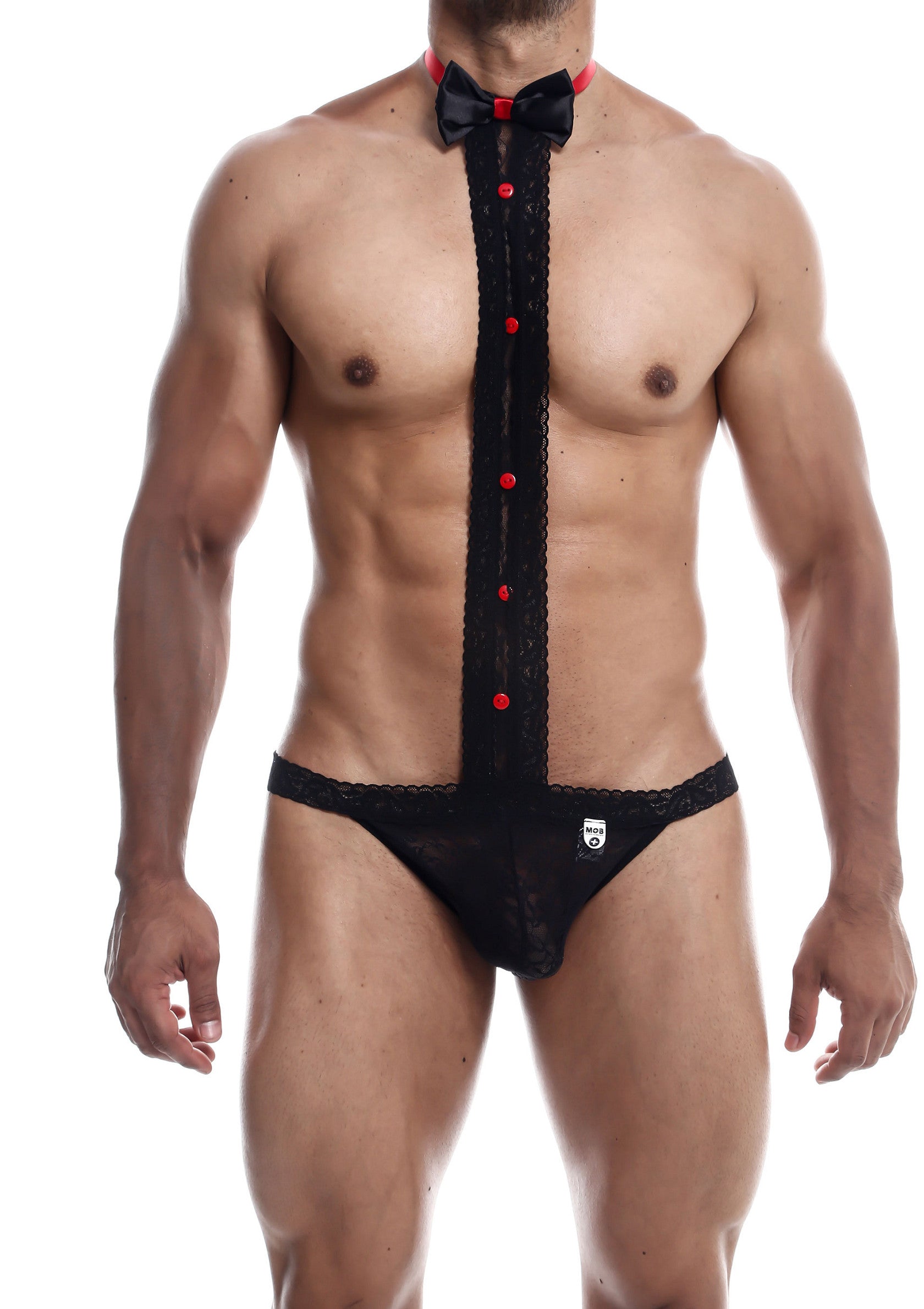 MOB Tuxedo Lace Thong