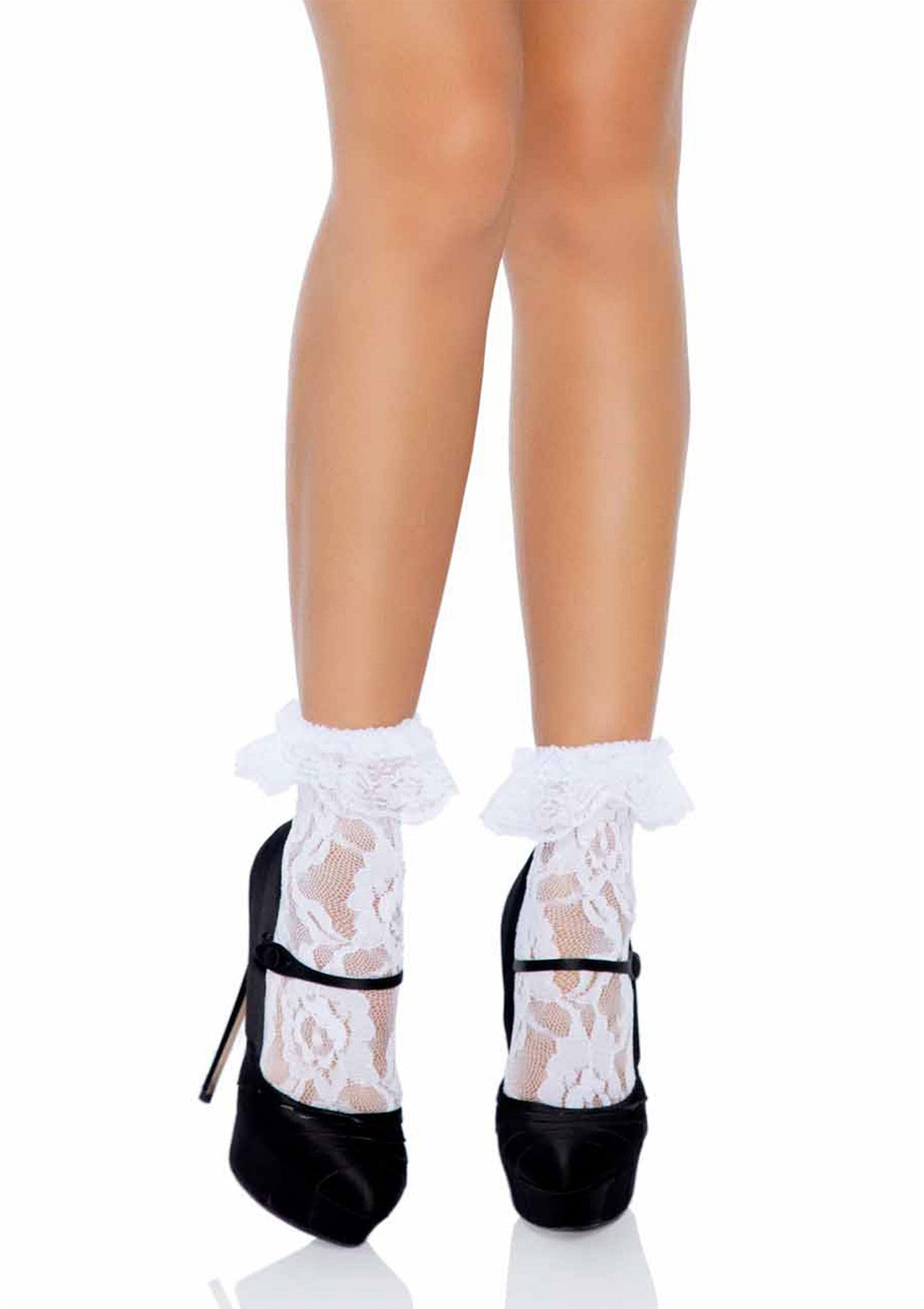 Lace Socks with Ruffle