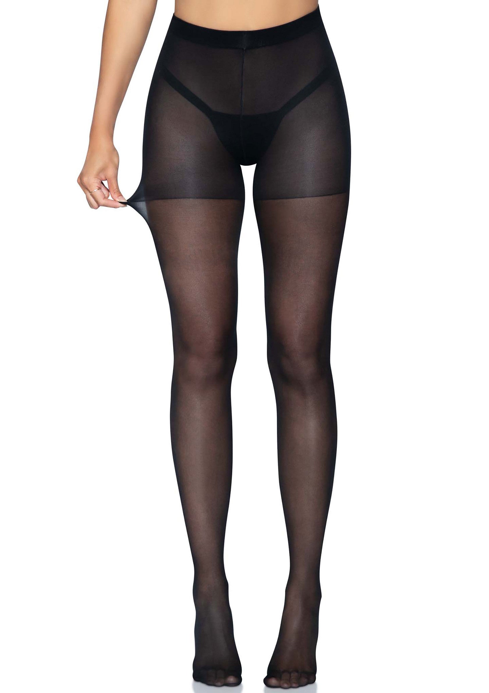 Sheer Open Butt Crotchless Pantyhose