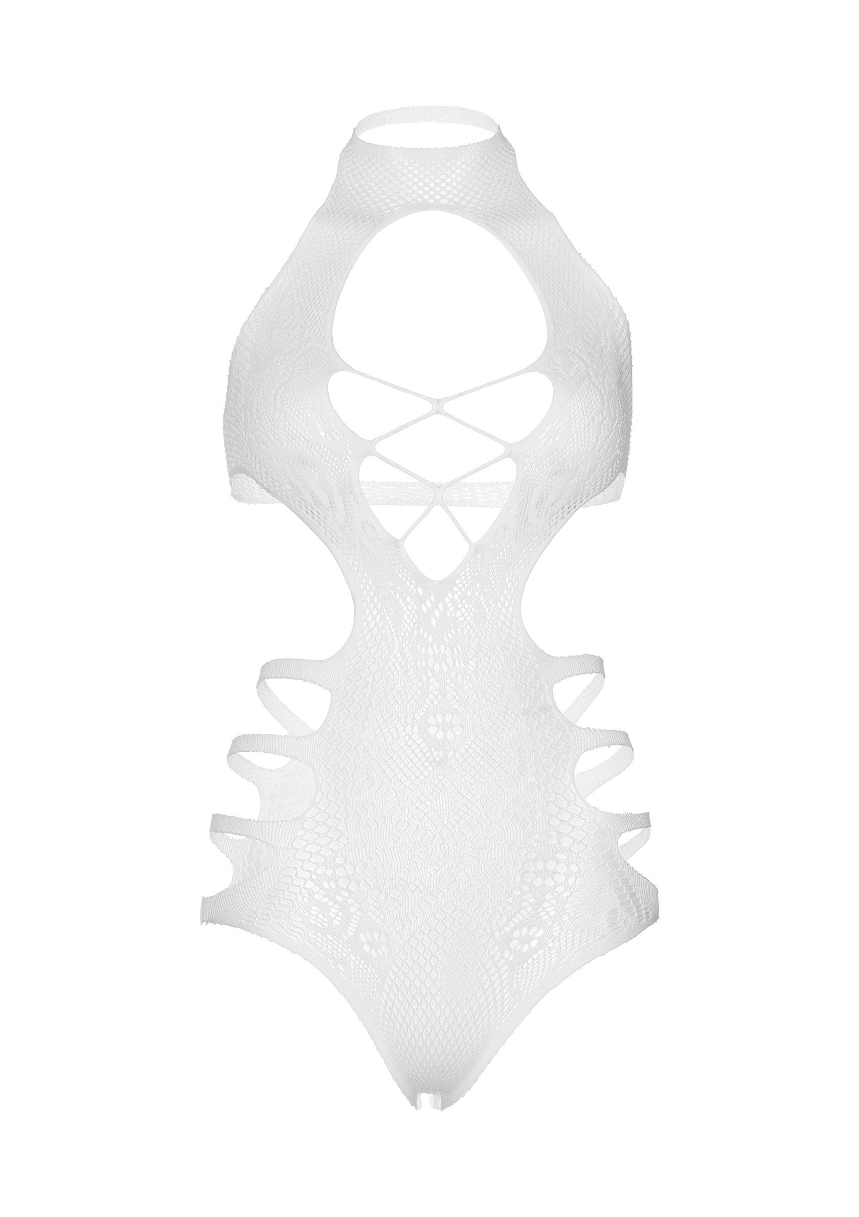 Seamless Lace Cut Out Strappy Bodysuit