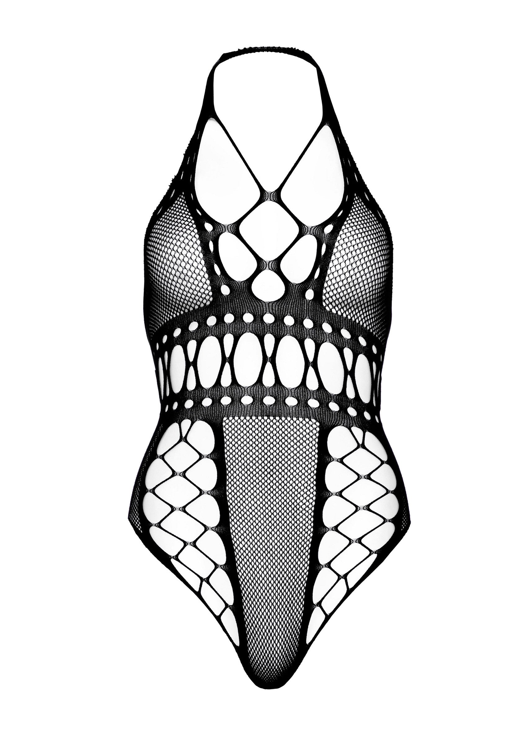 Multi Net Backless Thong Teddy