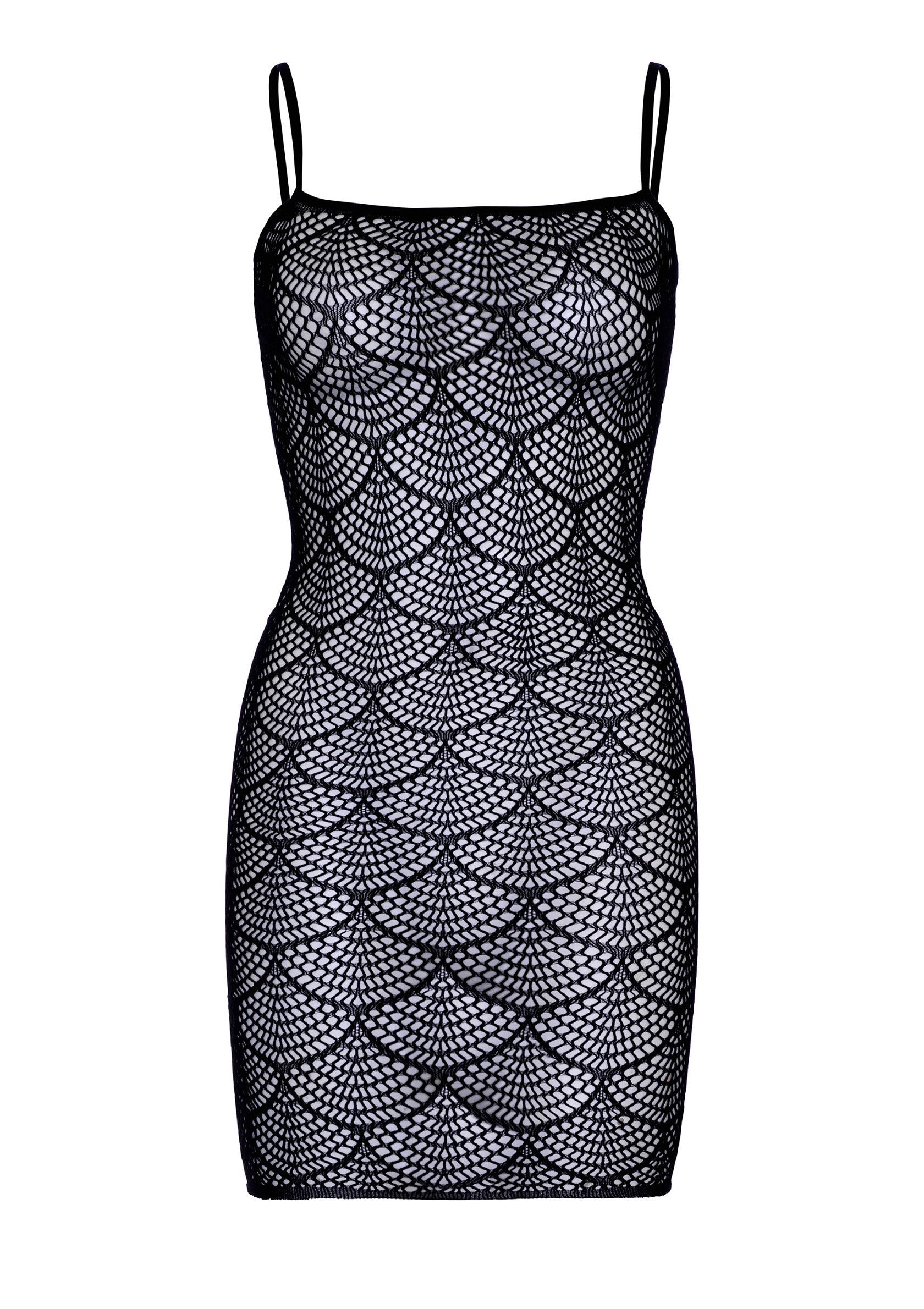 Shell Net Mini Dress