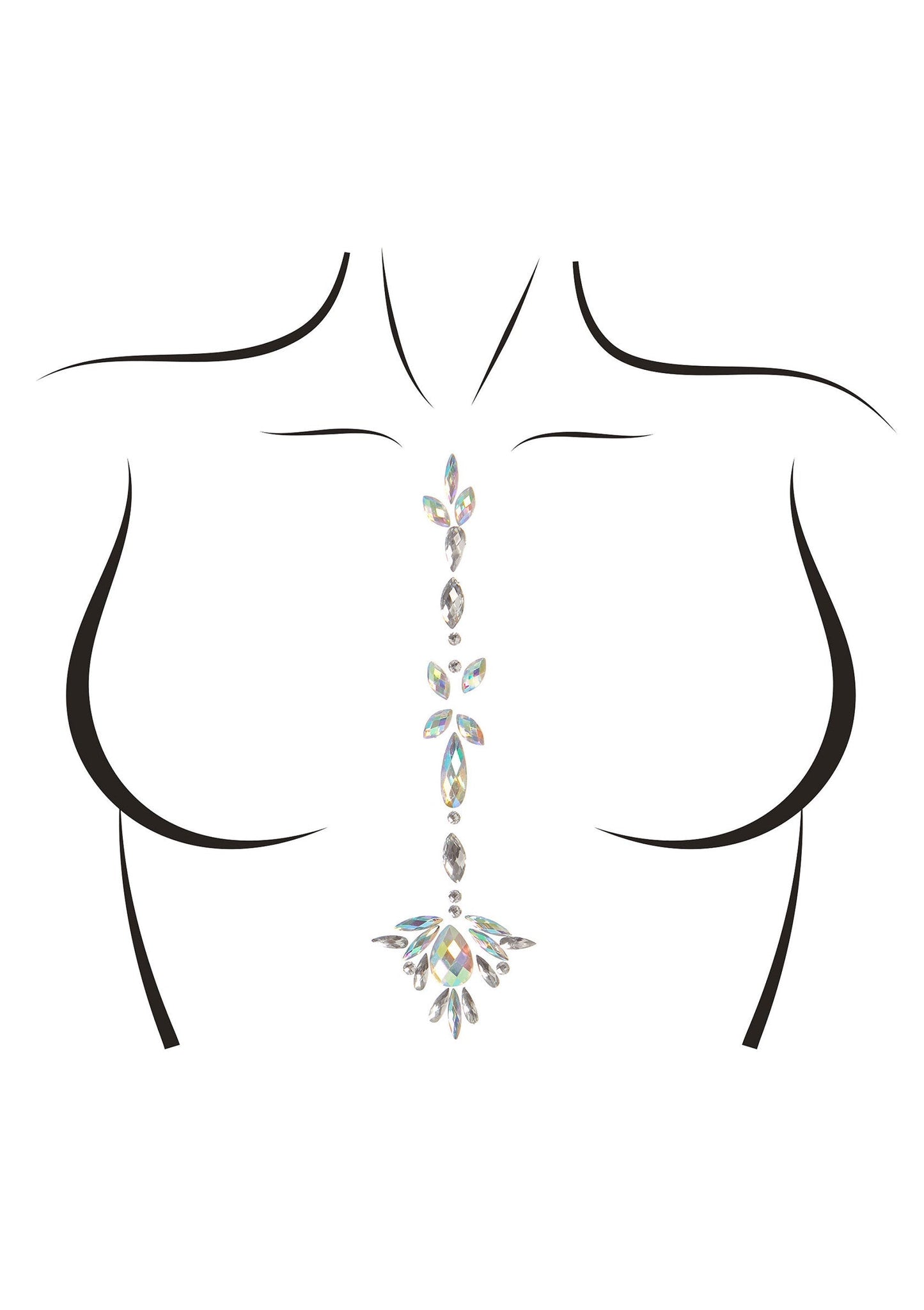 Jade Adhesive Body Jewels Sticker